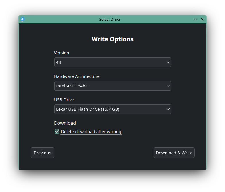 Write Options