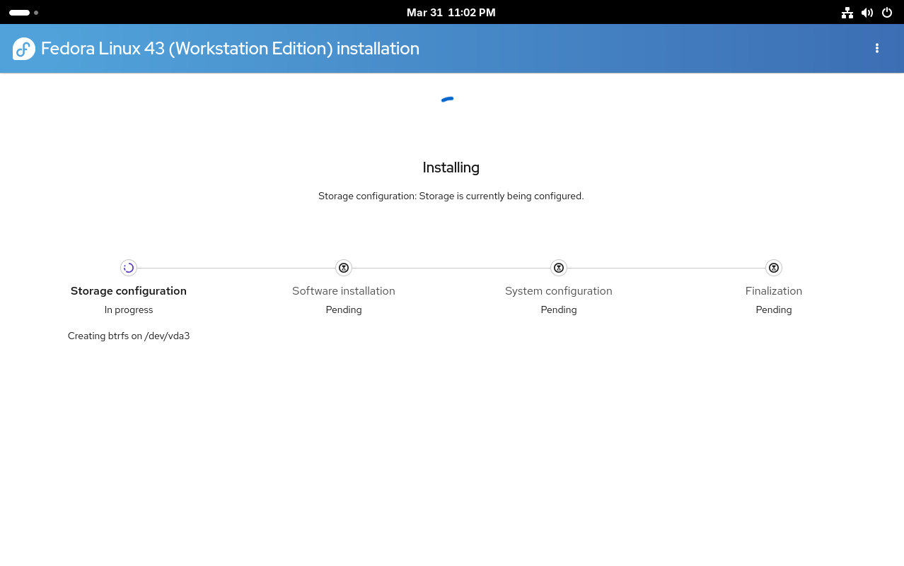 5. Review and install